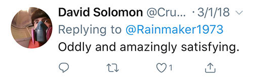 David Solomon Tweets about Galton Board